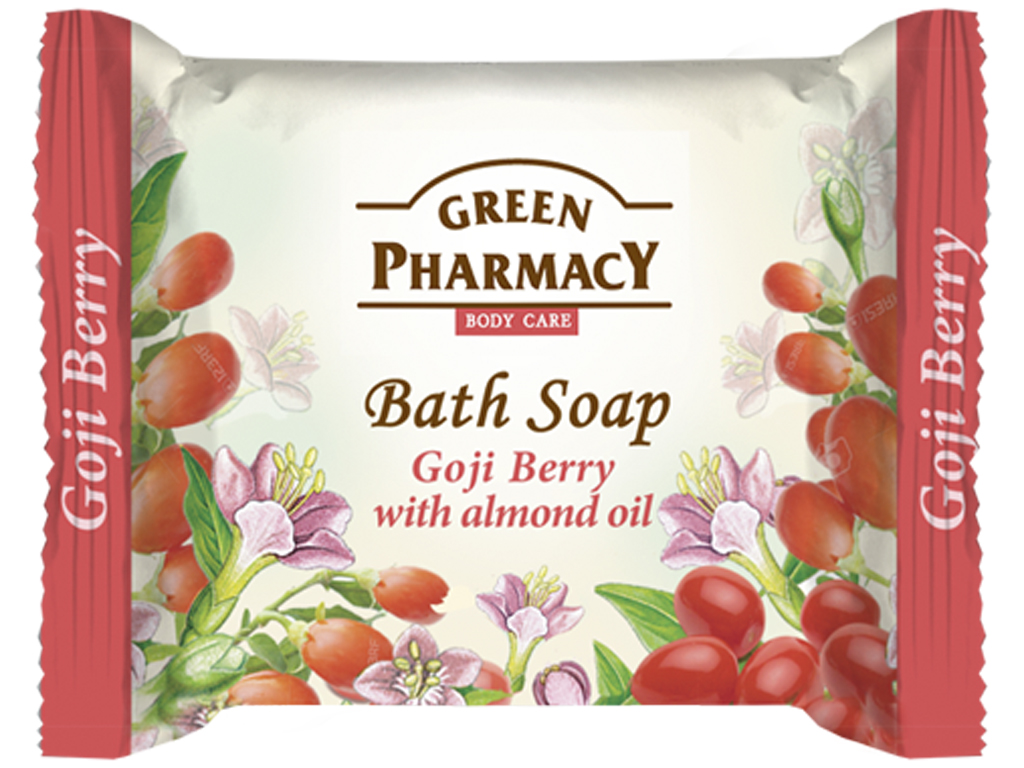 МИЛО ТВЕРДЕ ТУАЛЕТНЕ ЗЕЛЕНА АПТЕКА "ГОДЖІ З МИГДАЛЬНОЮ ОЛІЄЮ" 100Г